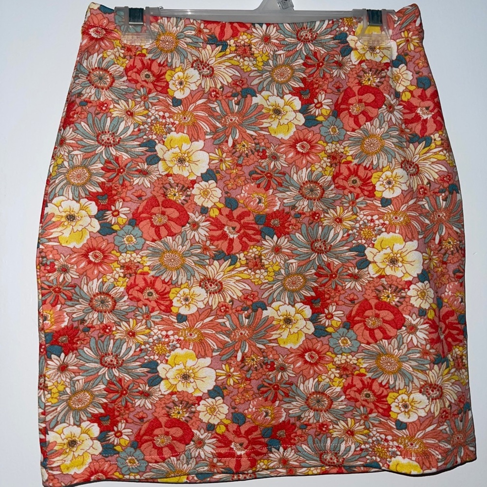Cute Floral Print Skirt